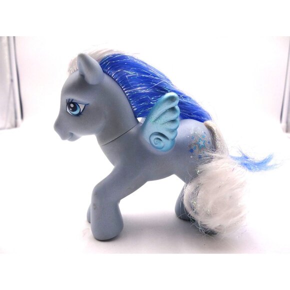 My Little Pony G3 MLP Silver Glow Pegasus Crystal Princess Wings 2005 VTG - Picture 1 of 9